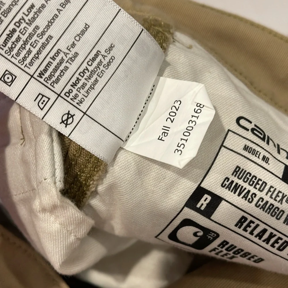 Carhartt Men’s Cargo Shorts 48 Tan Relaxed Fit Rugged Flex Utility Work 2023